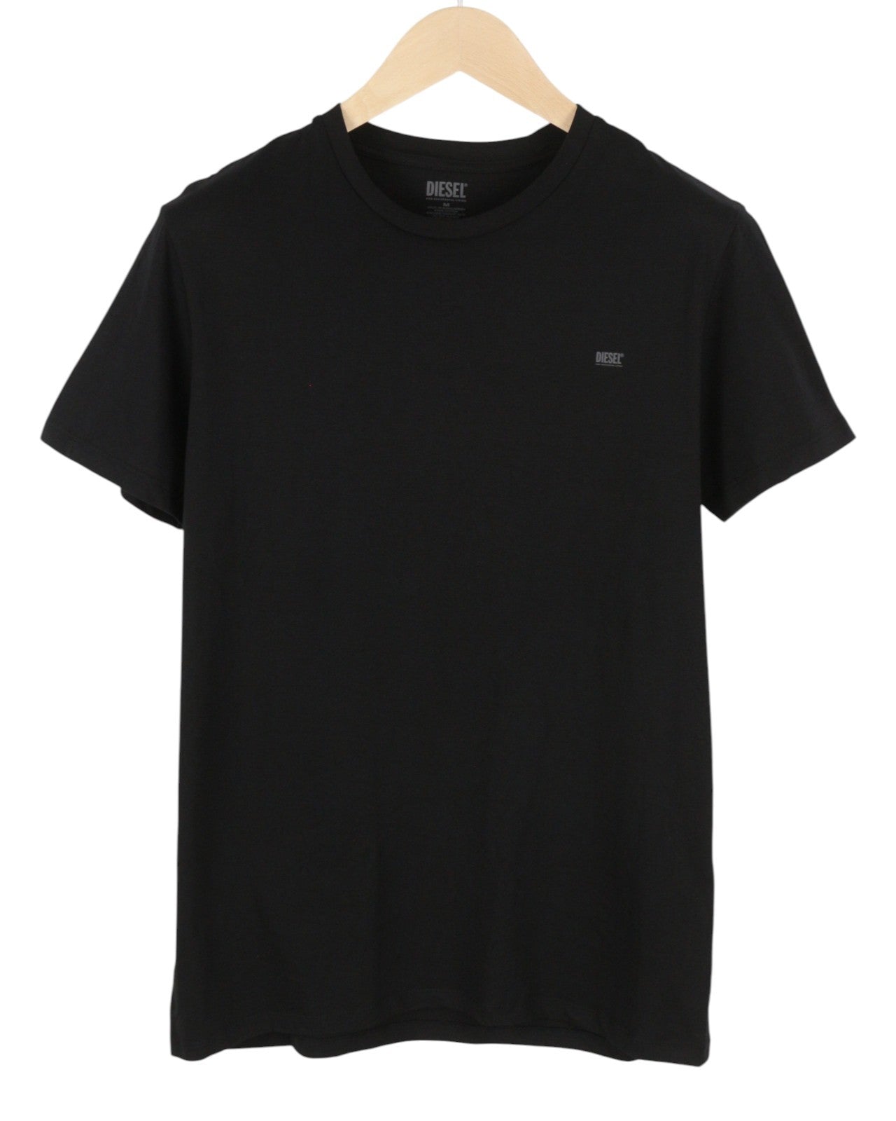 DIESEL UMTEE-Randal-Tube-Twopack Men T-Shirt XL Black Tricot Slim Short Sleeve