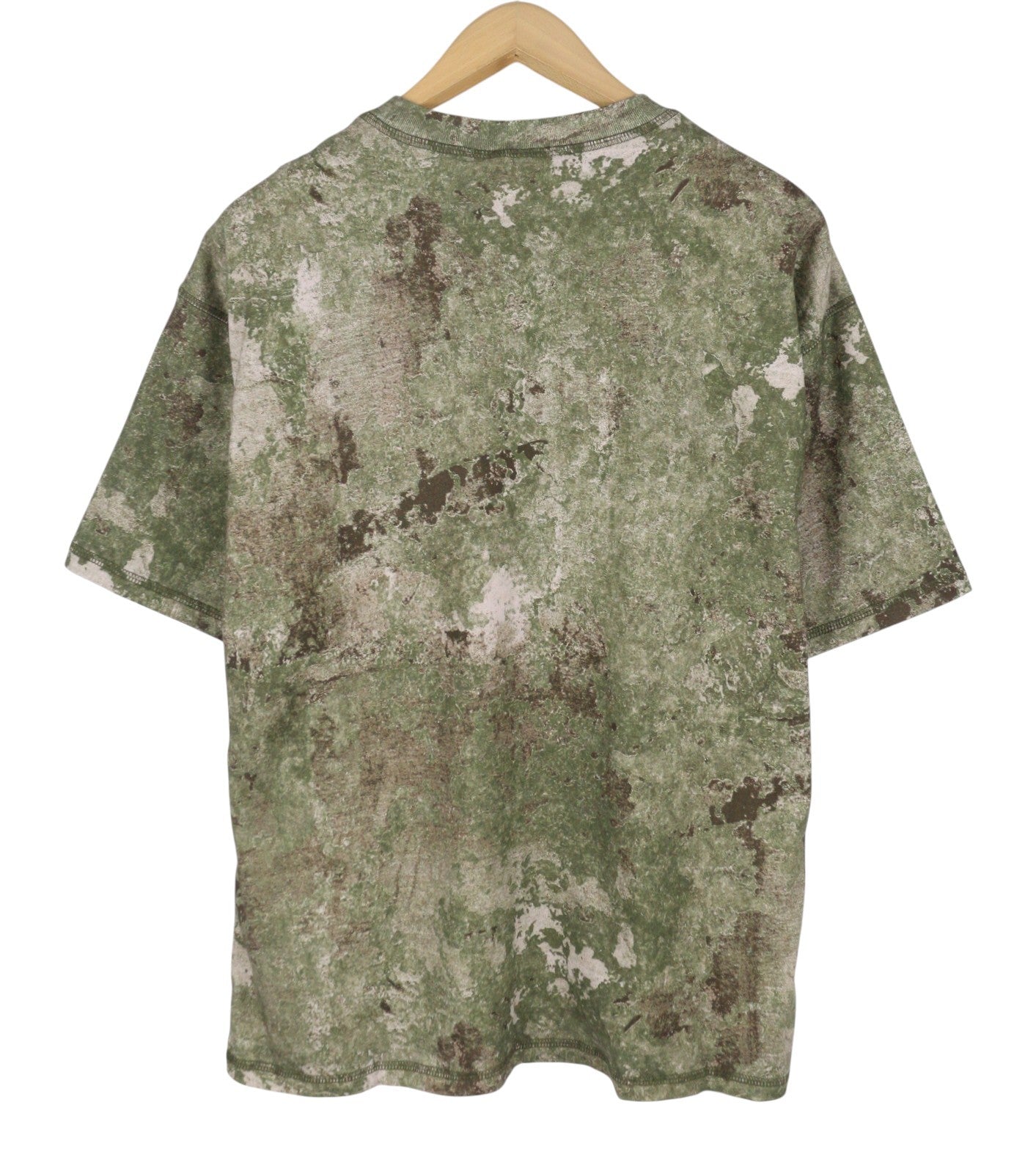 DIESEL T-Boxt-R12 Men T-Shirt M Green Camouflage Crew Neck Short Sleeve