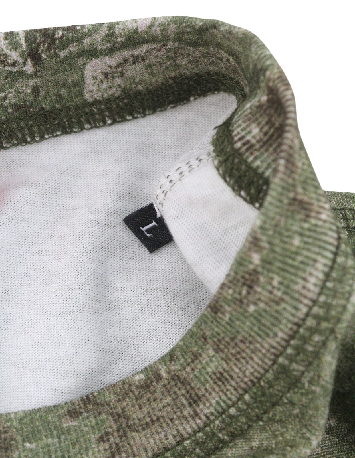 DIESEL T-Boxt-R12 Men T-Shirt L Green Camouflage Crew Collar Short Sleeve