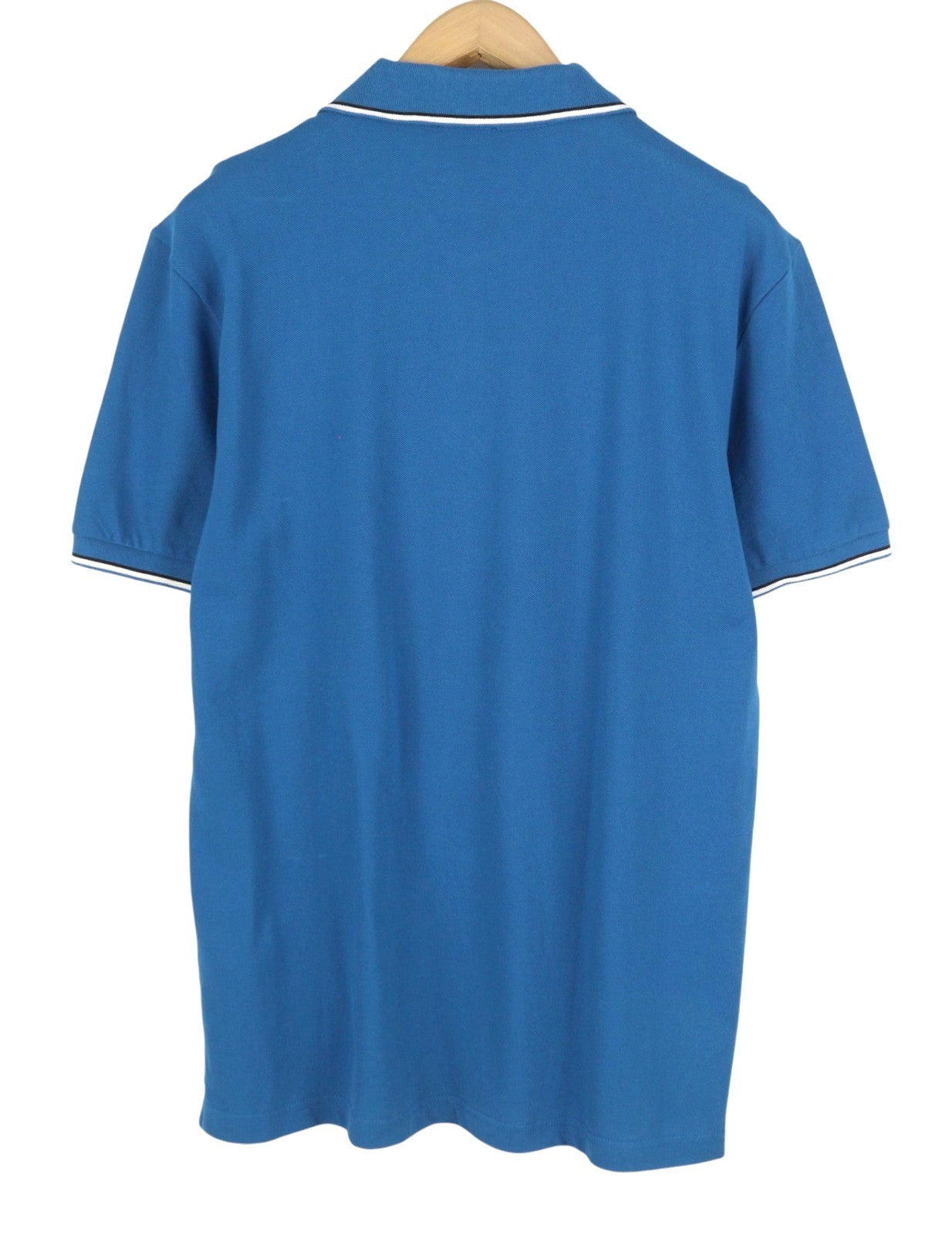 DIESEL T-Smith-D Men Polos XL Blue Cotton Half Button Short Sleeved