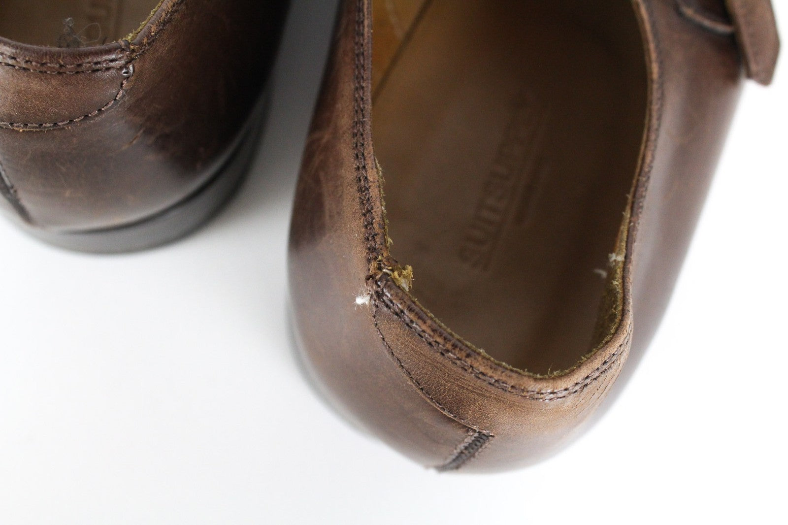 SUITSUPPLY Men Formal Shoes EU42.5 Mid Brown Leather Double Monk Strap Classic