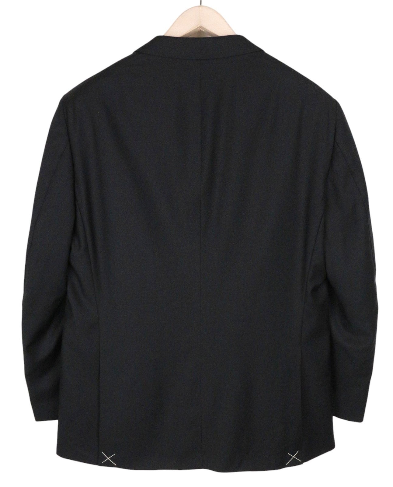 SUITSUPPLY Lazio Tuxedo Men Suit UK46R Velvet Wool Super 110 Slim Black 3 Piece