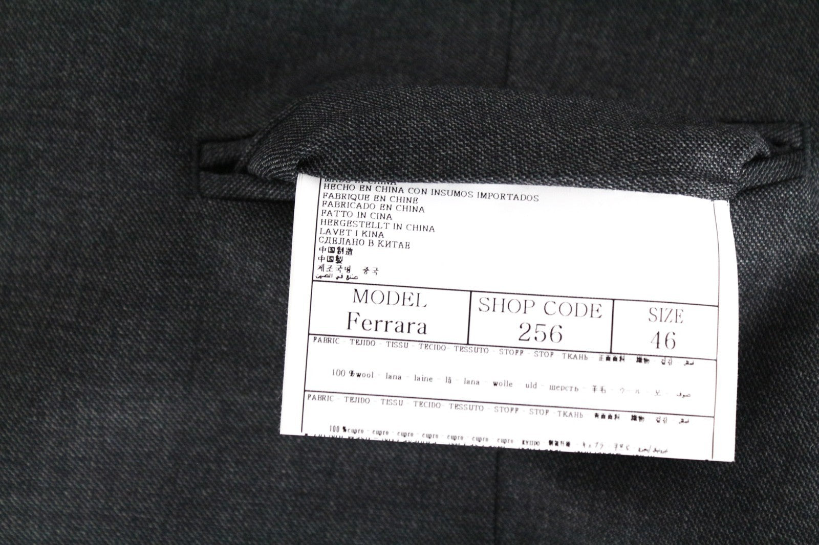 SUITSUPPLY Lazio Men Suit UK36R Pure Wool Super 110's Slim Grey 3 Piece