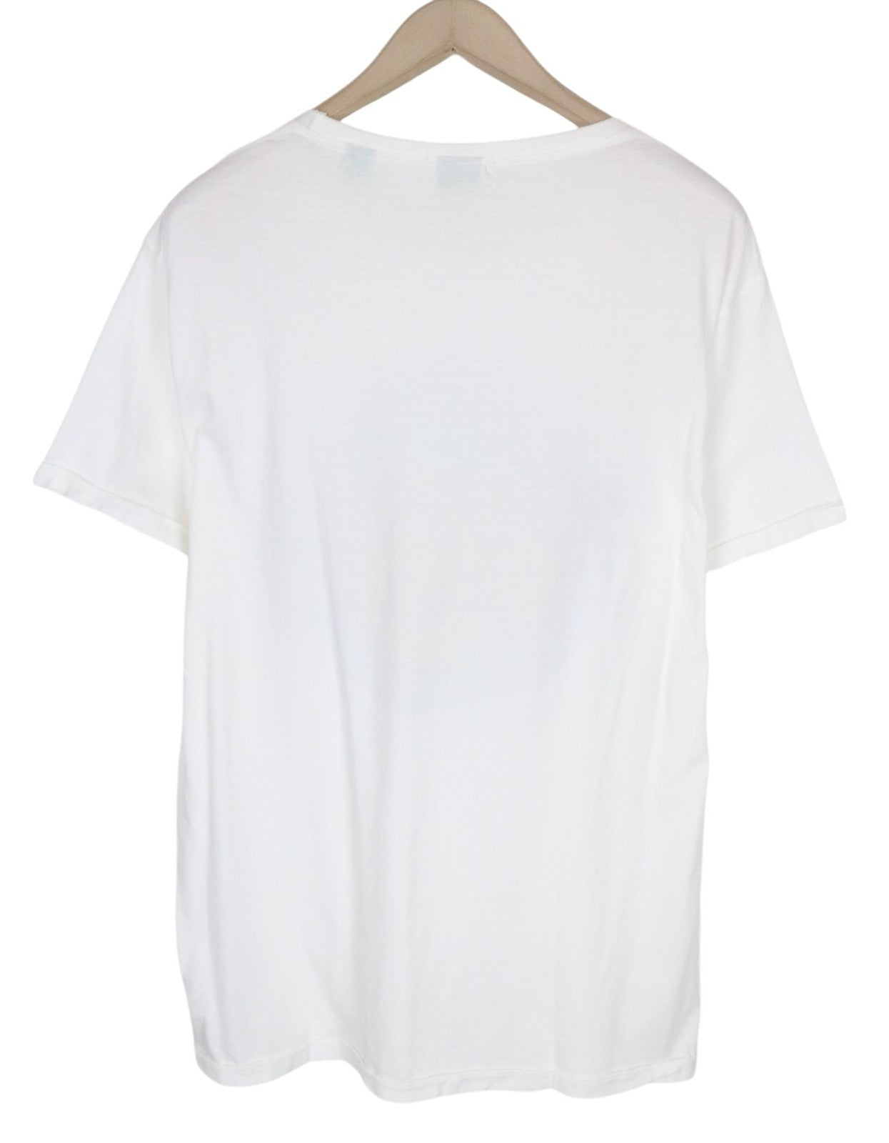 SCOTCH & SODA Ams Couture Men T-Shirt 2XL White Pure Cotton Short Sleeved Logo