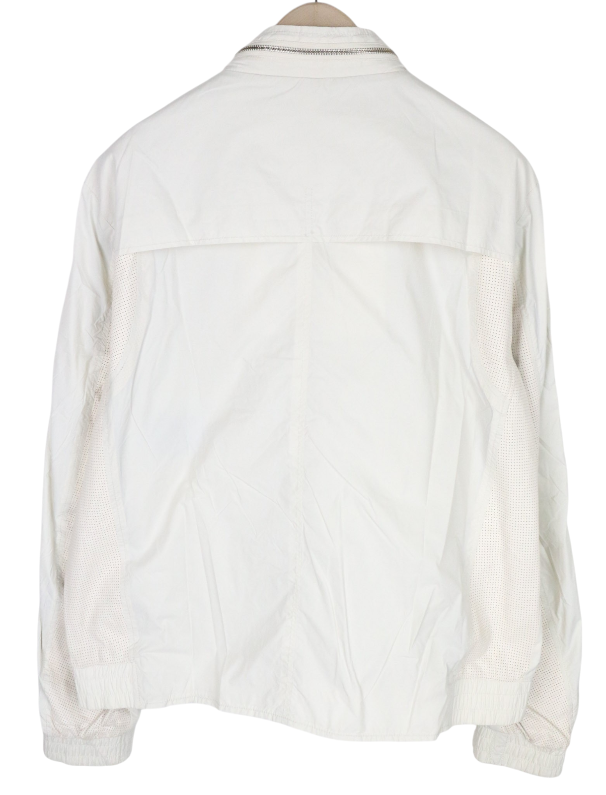 RICHMOND Men Jacket 56 XL Off-White Lightweight Multi Pocket Zipped Casual