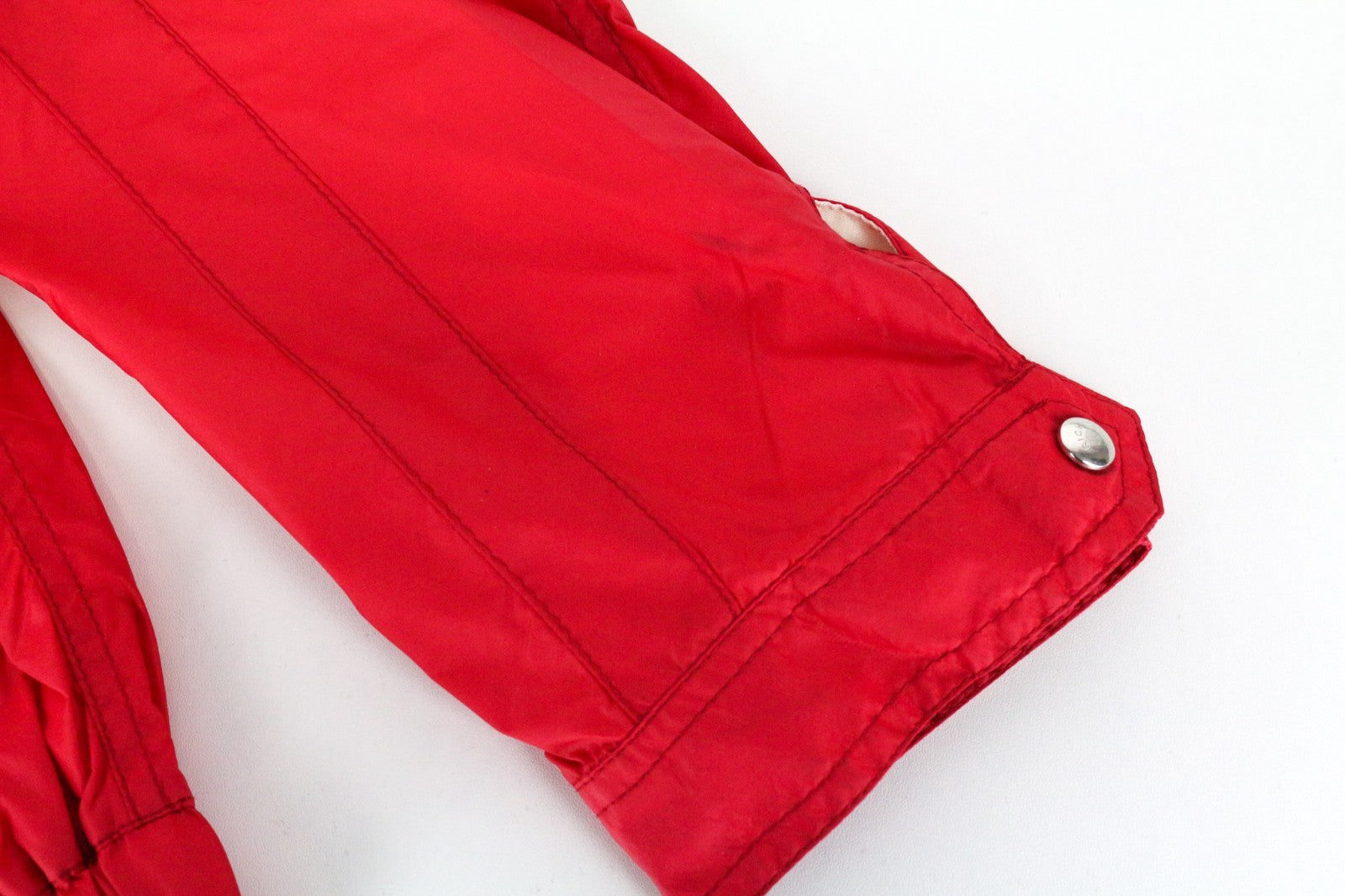 RICHMOND Men Jacket 48 M Red Lightweight Multi Pocket Zipped Long Sleeve