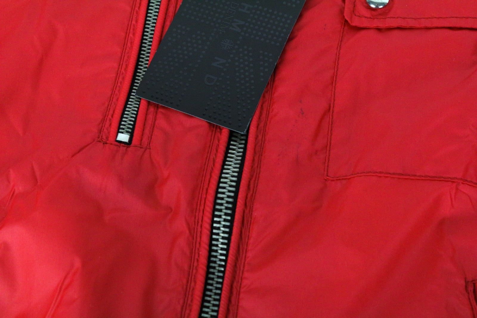 RICHMOND Men Jacket 48 M Red Lightweight Multi Pocket Zipped Long Sleeve