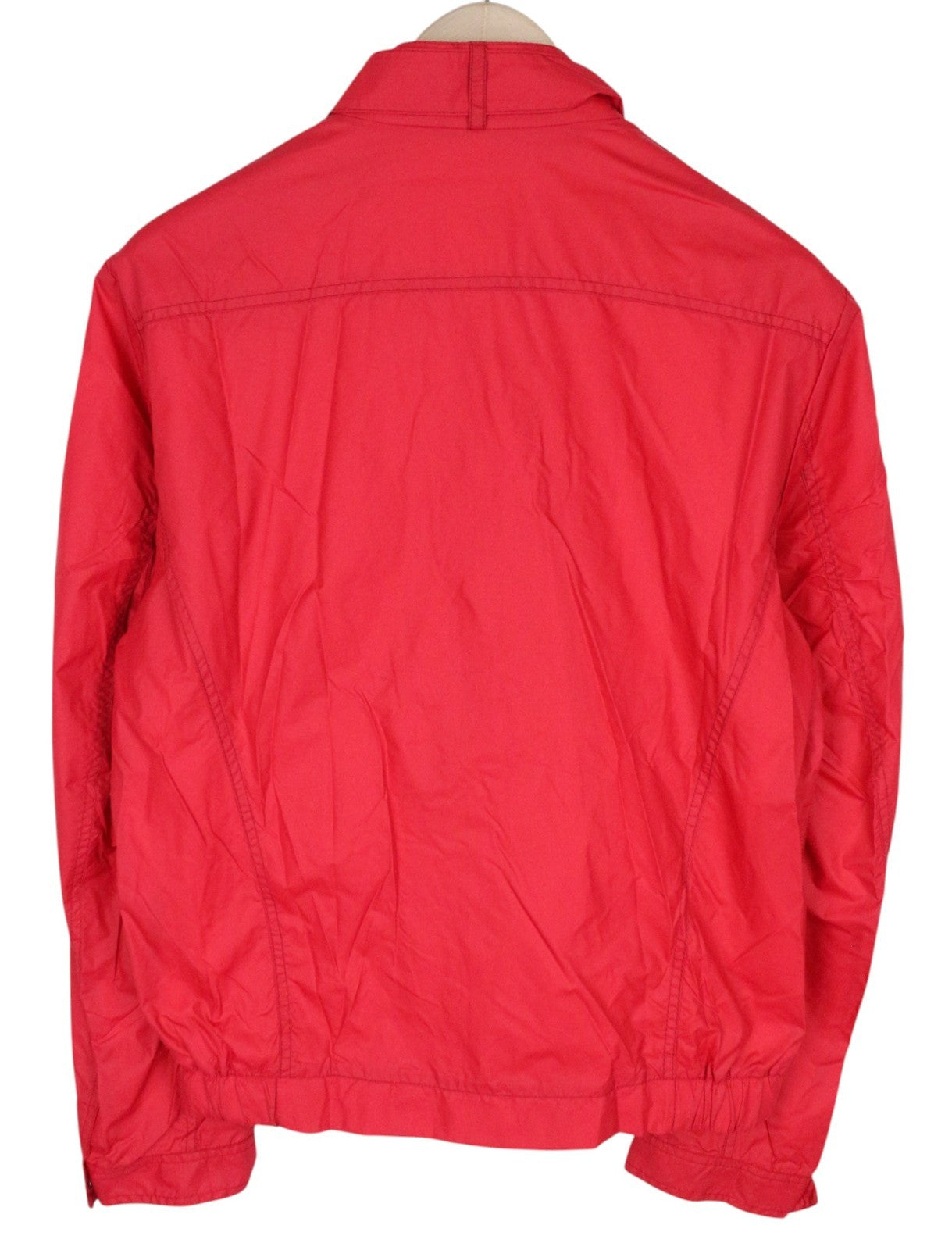RICHMOND Men Jacket 48 M Red Lightweight Multi Pocket Zipped Long Sleeve
