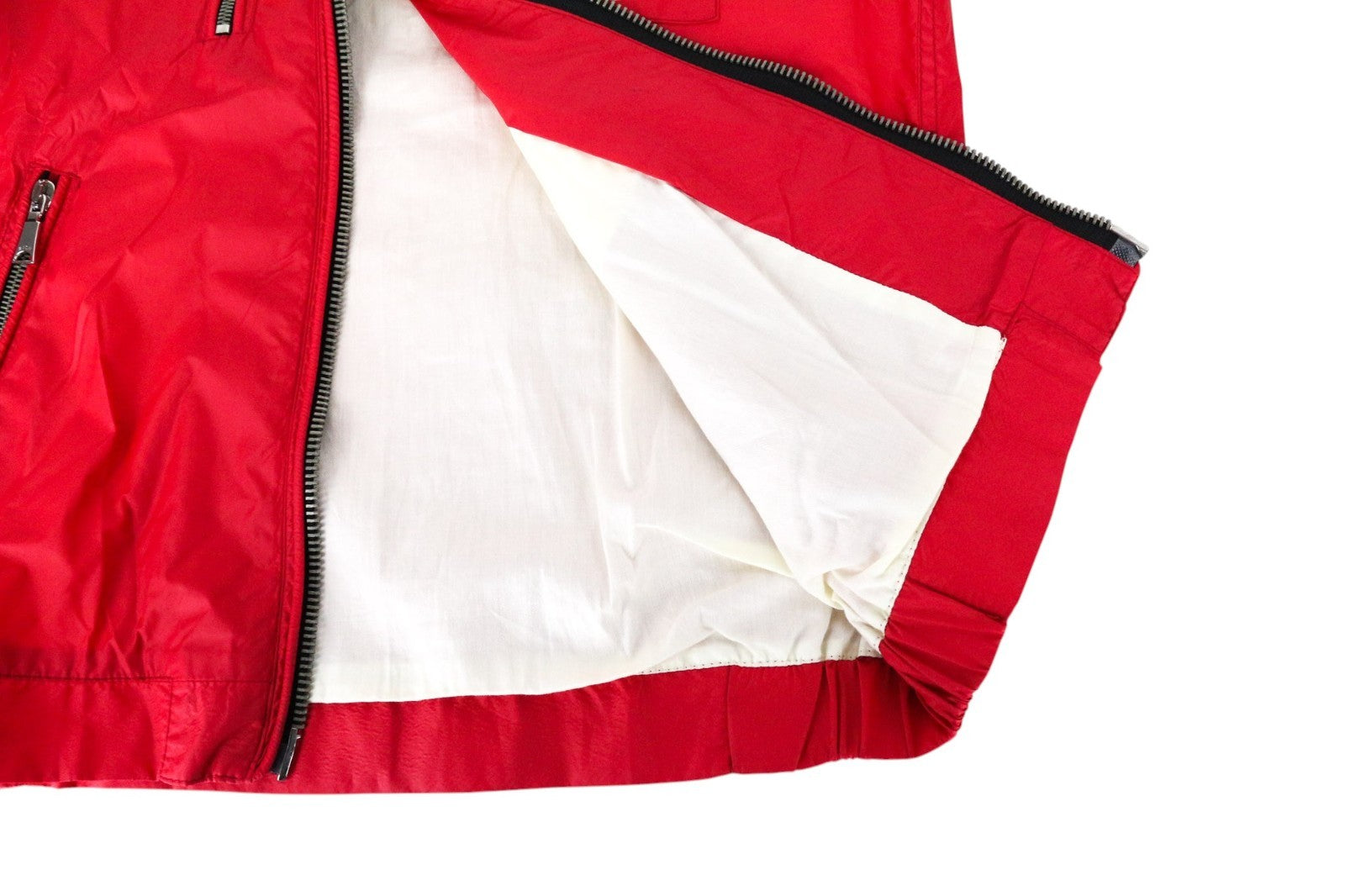 RICHMOND Men Jacket 48 M Red Lightweight Multi Pocket Zipped Long Sleeve