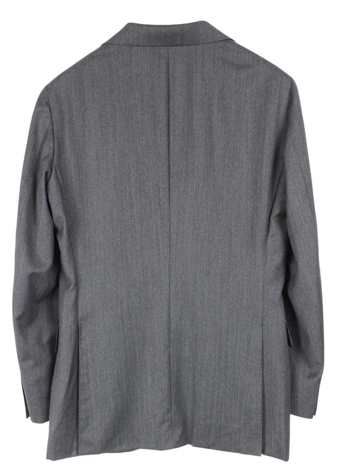 SUITSUPPLY La Spalla Men Suit UK36R Herringbone Grey 2-Piece Slim Wool S130s