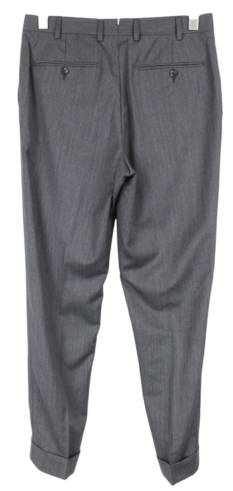 SUITSUPPLY La Spalla Men Suit UK36R Herringbone Grey 2-Piece Slim Wool S130s