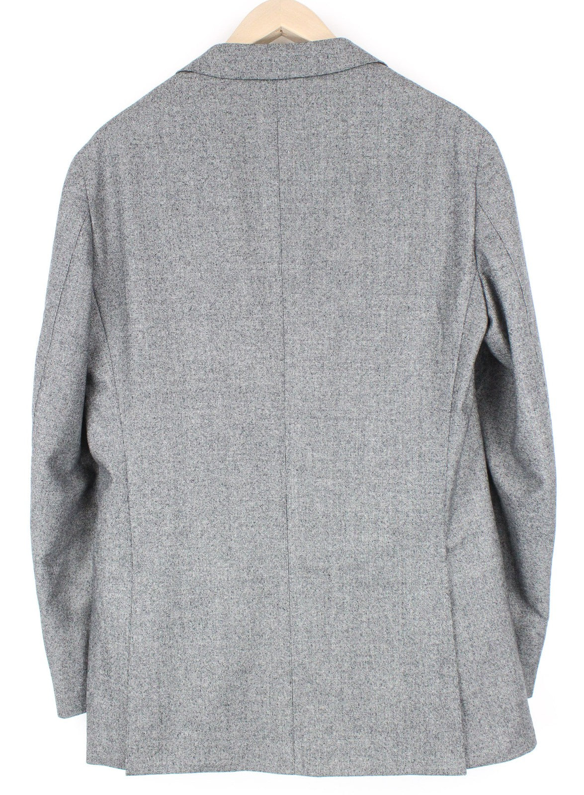 SUITSUPPLY Havana Peak Jetted Men Suit UK40L Houndstooth Grey 2Pc Wool S120