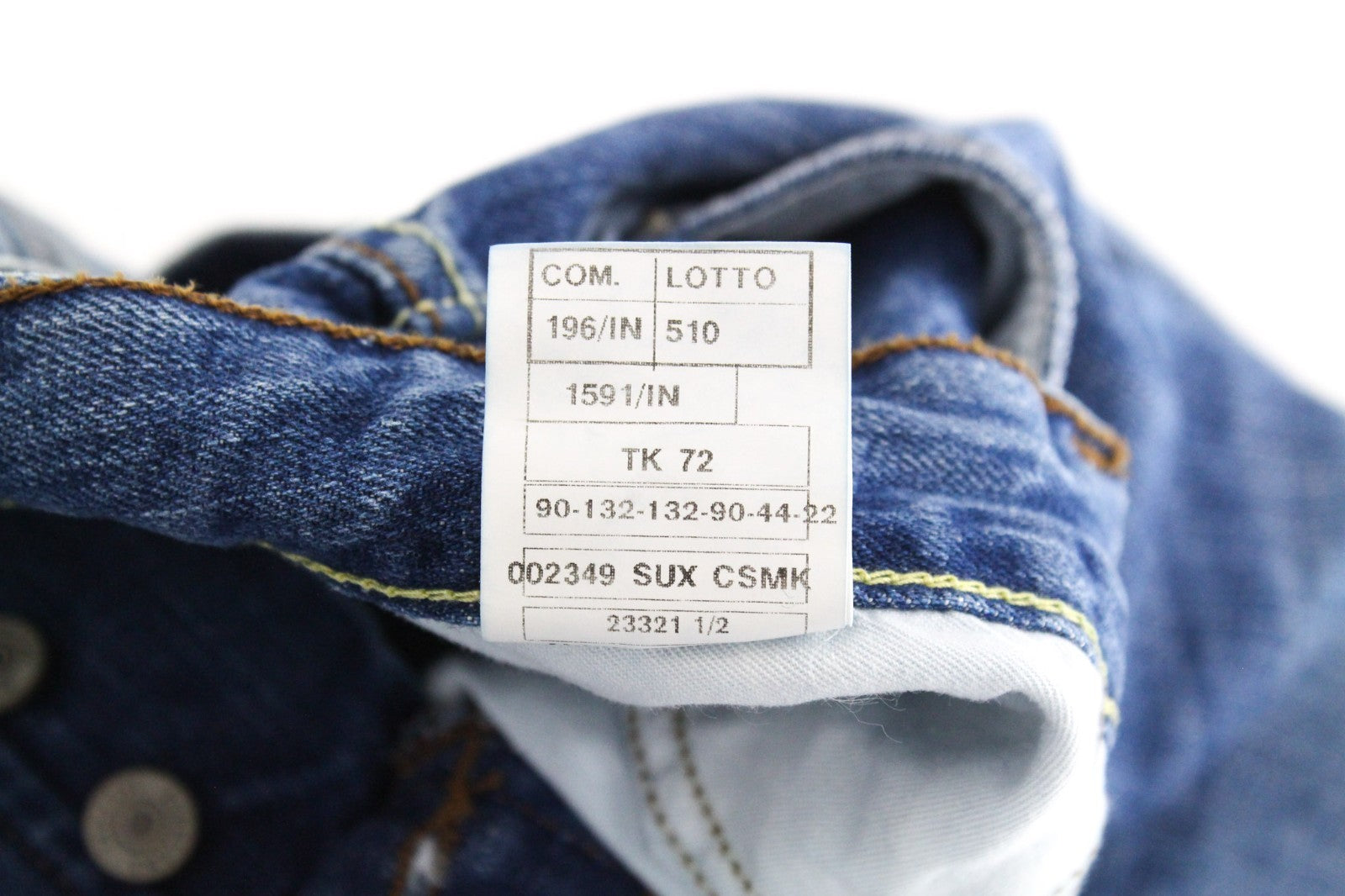 TAKESHY KUROSAWA TK 72 Men Jeans W32 Blue Distressed Slim Tapered Non-Stretch