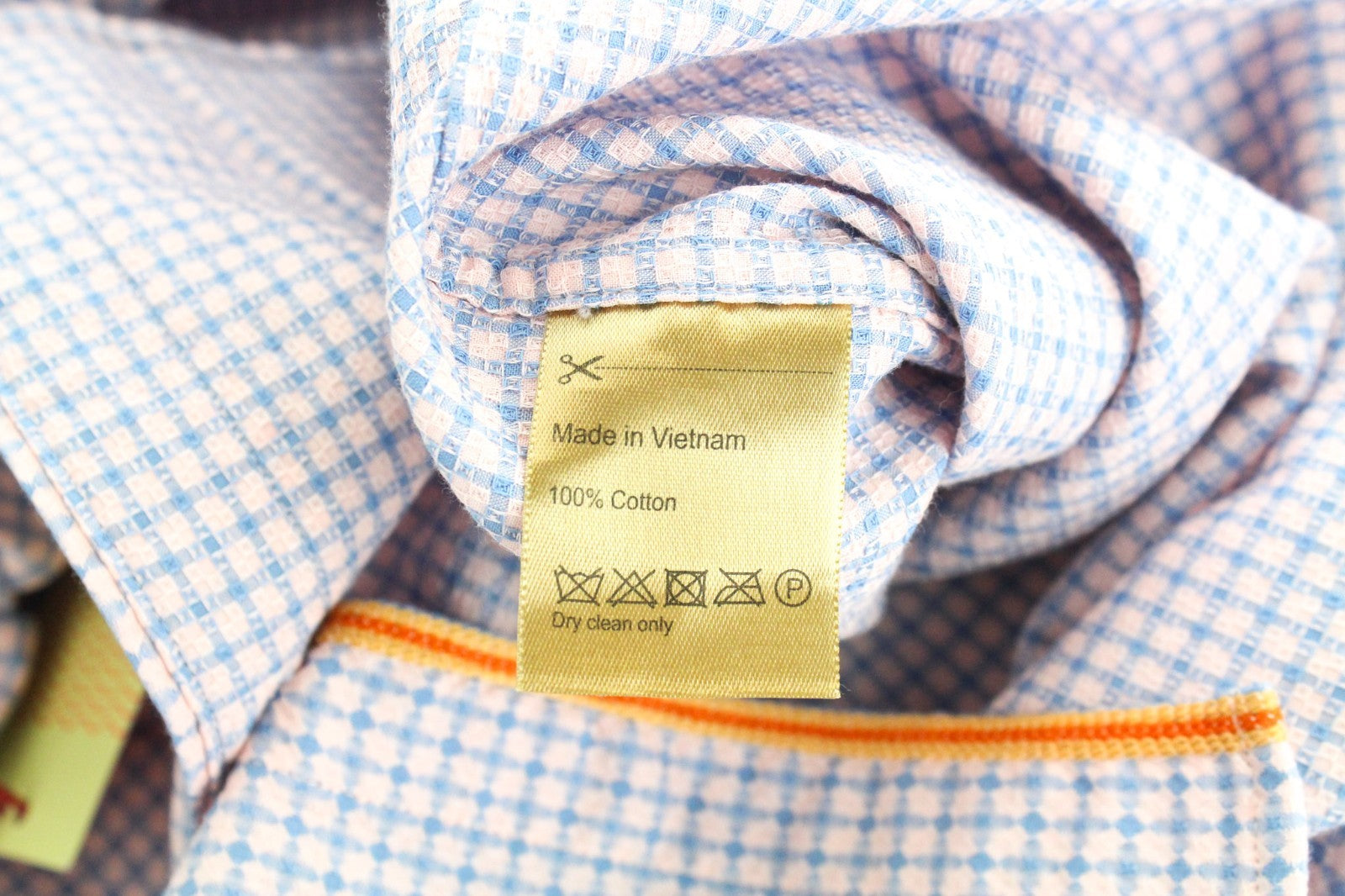 SCOTCH & SODA Men Shirt M Light Pink Patterned Button Up Pure Cotton Classic