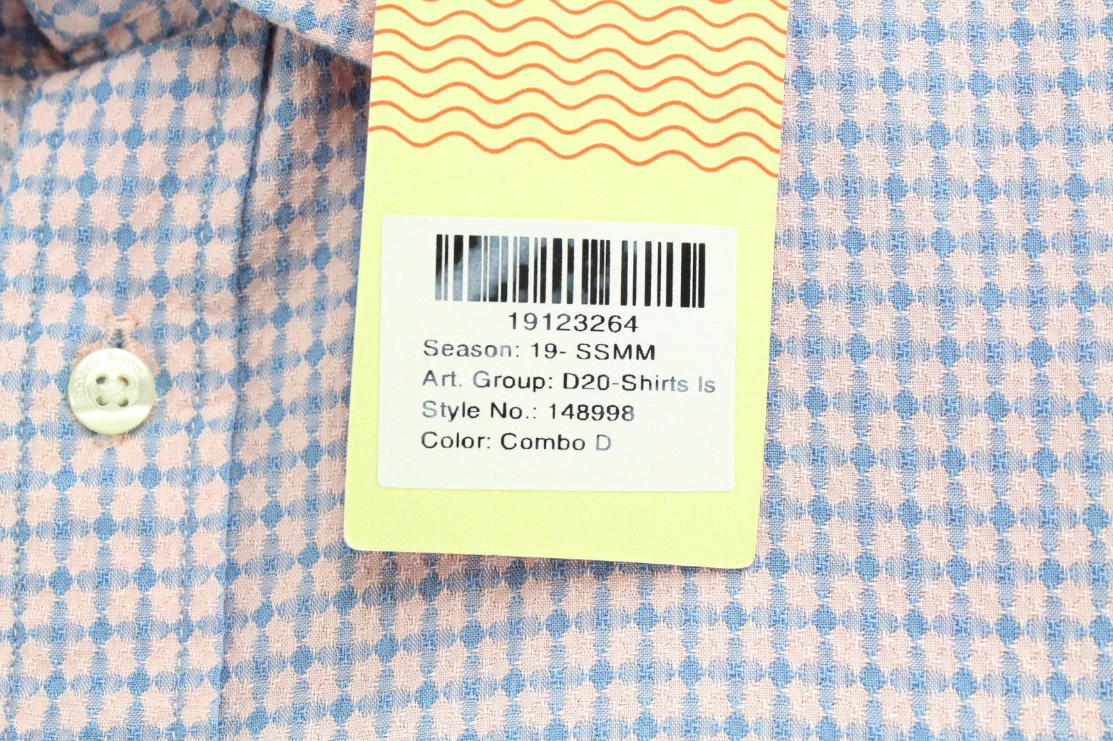 SCOTCH & SODA Men Shirt M Light Pink Patterned Button Up Pure Cotton Classic