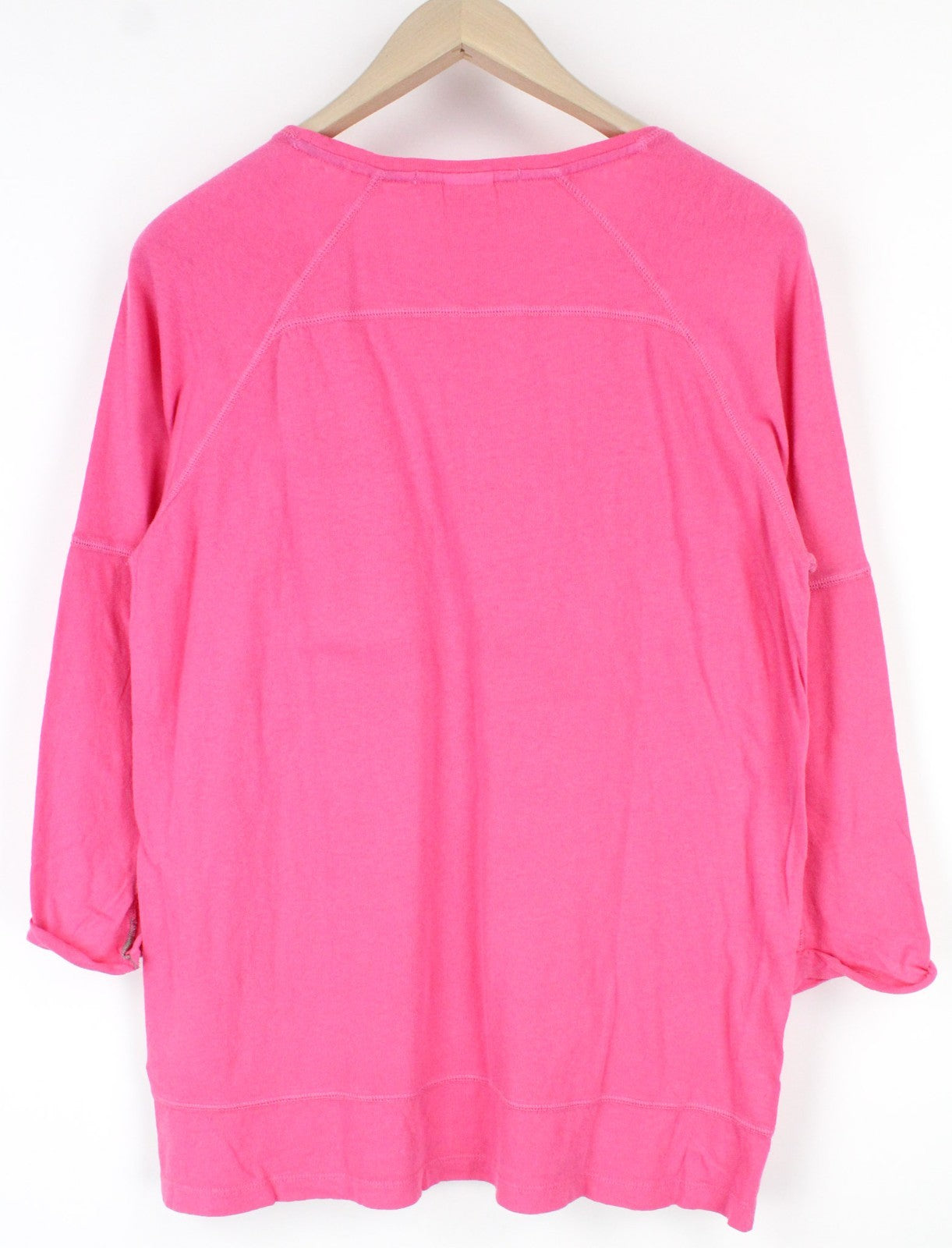 SCOTCH & SODA Men T-Shirt S Fuchsia Pink Jersey Round Neck Classic Pull On