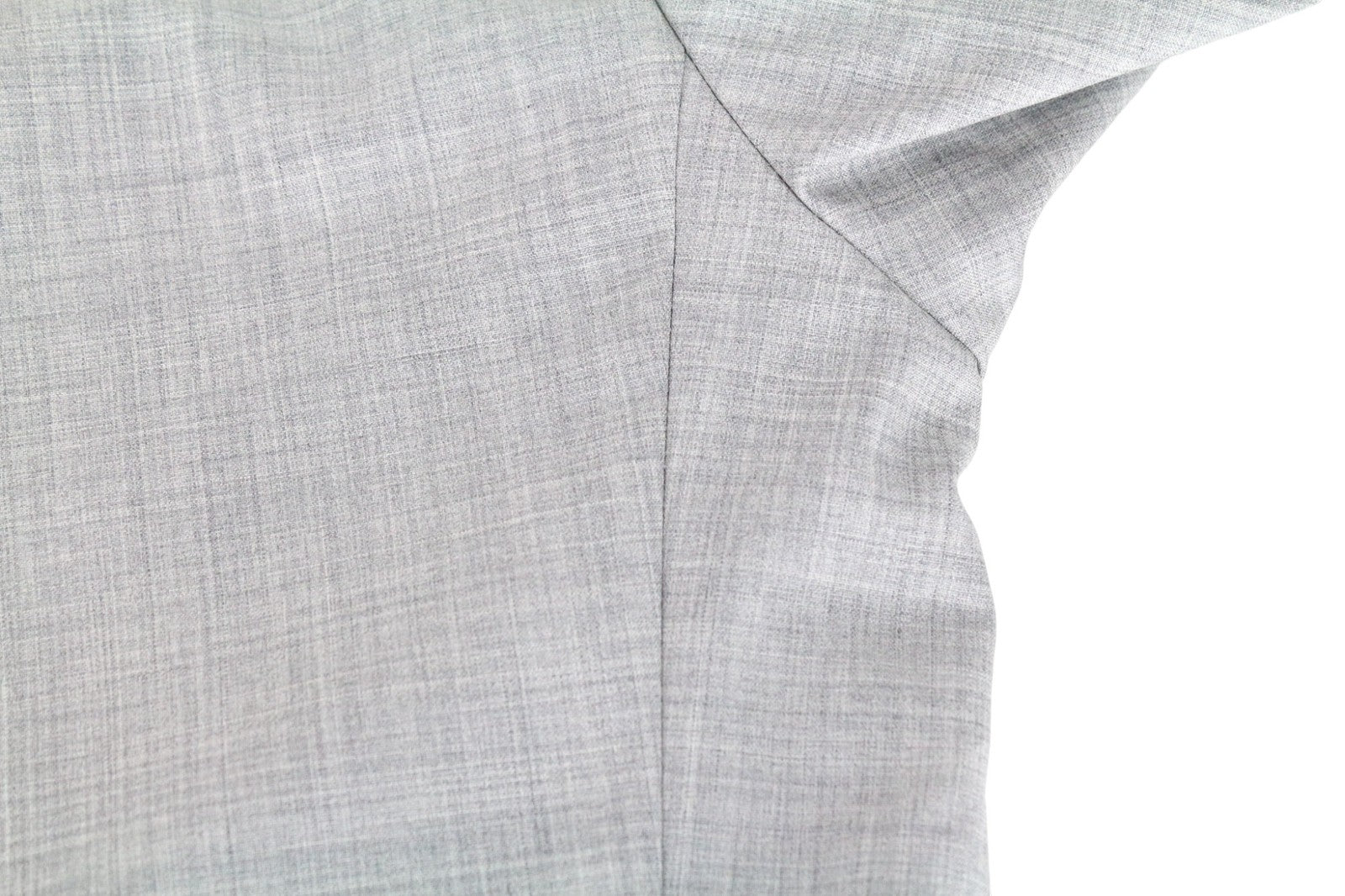 SUITSUPPLY Havana Patch Men Suit UK40L Wool S120s Grey 2-Piece Melange Slim