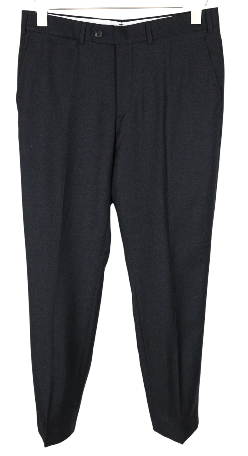 SUITSUPPLY Napoli Men Suit UK38L Dark Grey 2-Piece Melange Pure Wool Lined