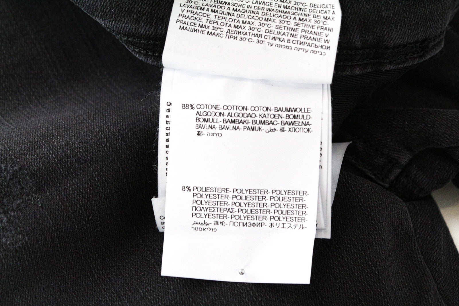REPLAY Anbass Men Jeans W30/L34 Dark Grey Slim Fit Distressed Stretch Zip-Fly