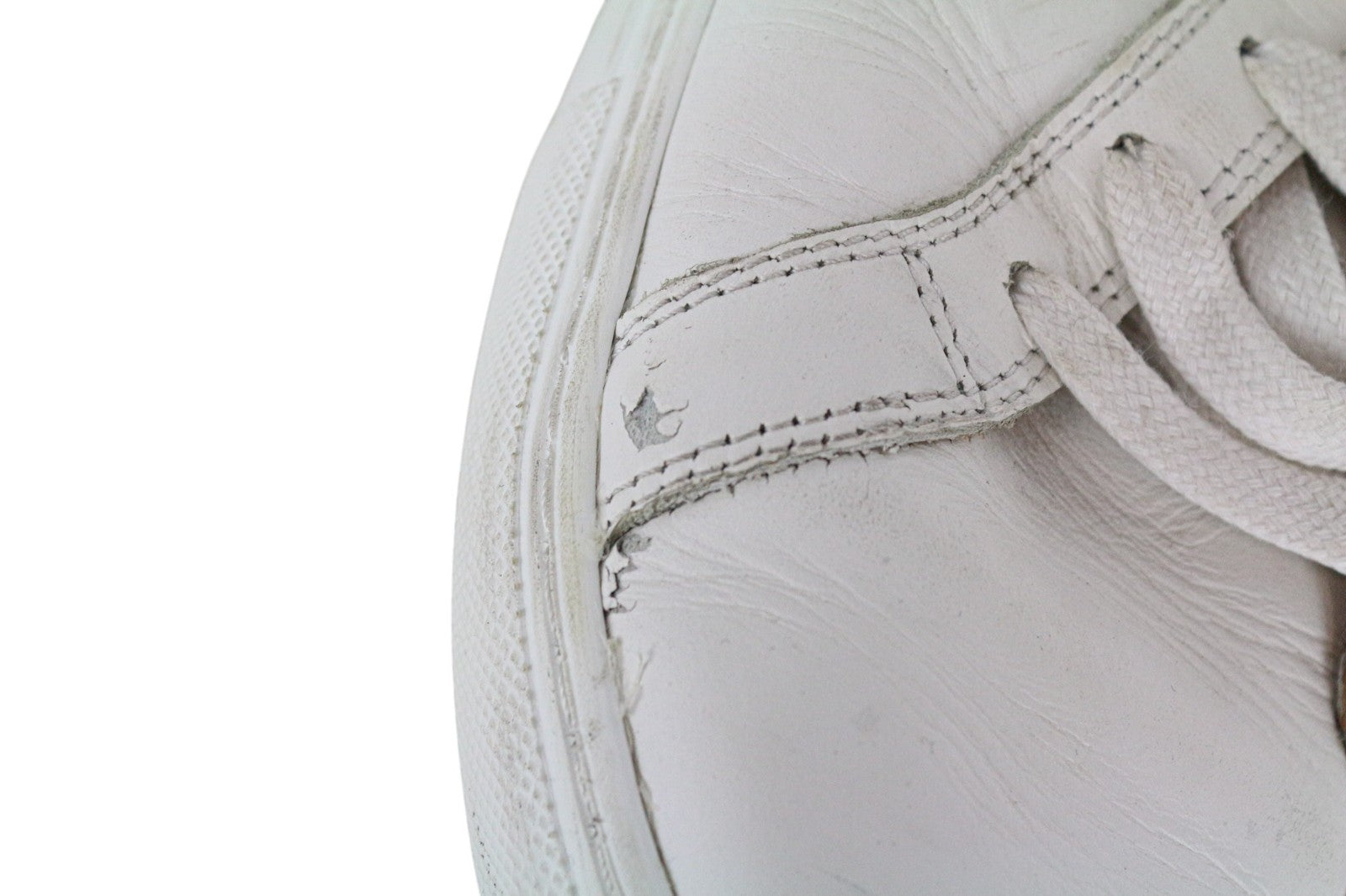 SUITSUPPLY Men Sneakers EU42 Solid White Smart Calf Leather Lace-Up Low-Top
