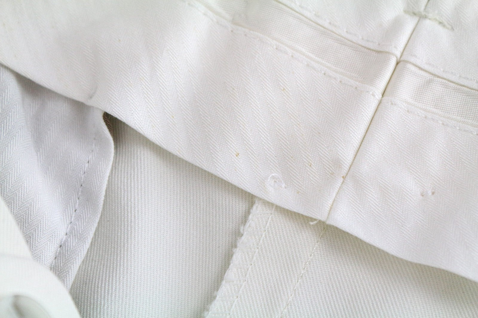 SUITSUPPLY Havana Men Suit UK40R Formal Off-White Slim Pure Cotton 2 Piece