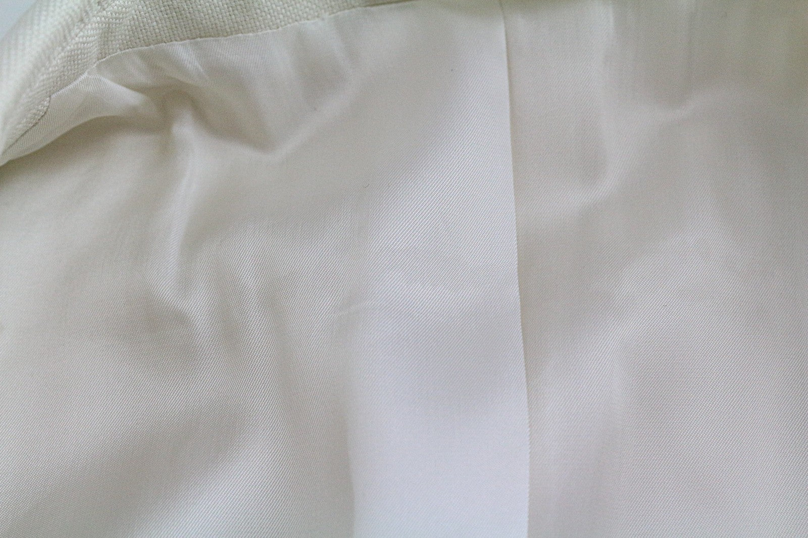 SUITSUPPLY Havana Men Suit UK38R Formal Off-White Slim Pure Cotton 2 Piece