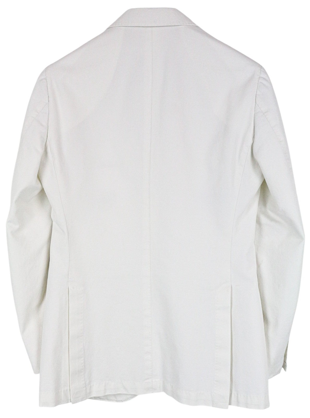 SUITSUPPLY La Spalla Men Suit UK34R White Pure Cotton Single-Breasted 2 Piece