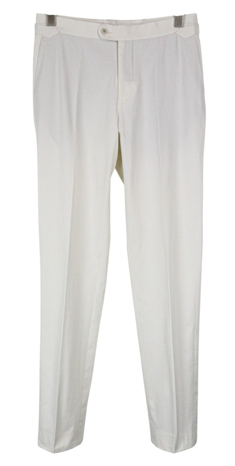 SUITSUPPLY La Spalla Men Suit UK34R White Pure Cotton Single-Breasted 2 Piece