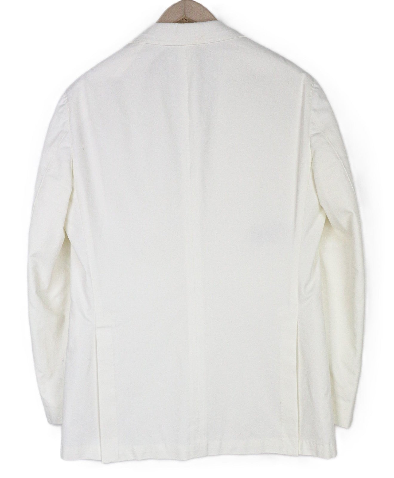 SUITSUPPLY Havana Men Suit UK38R Unlined Off-White Slim Fit Pure Cotton 2 Piece