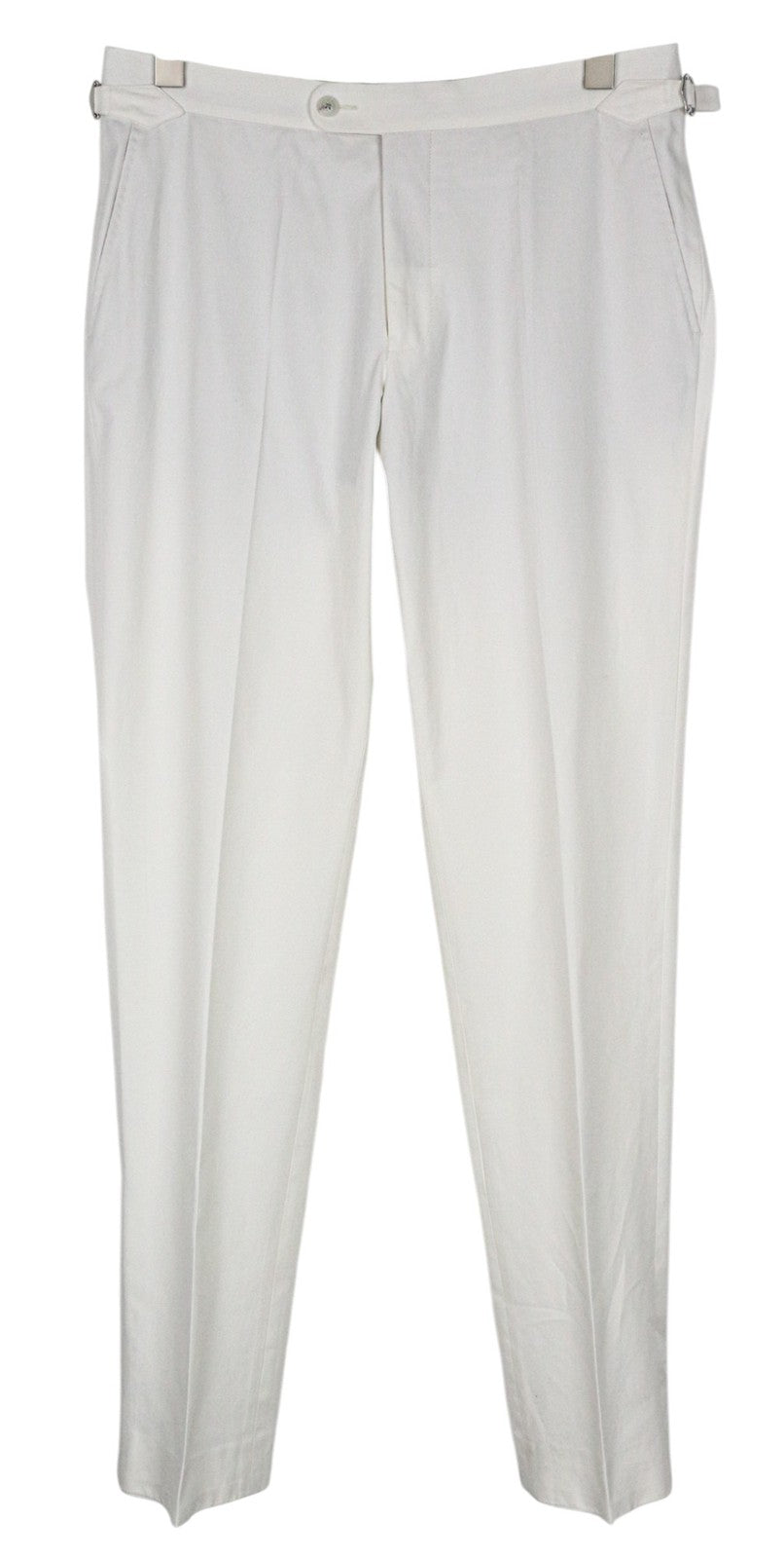 SUITSUPPLY Havana Men Suit UK38R Unlined Off-White Slim Fit Pure Cotton 2 Piece