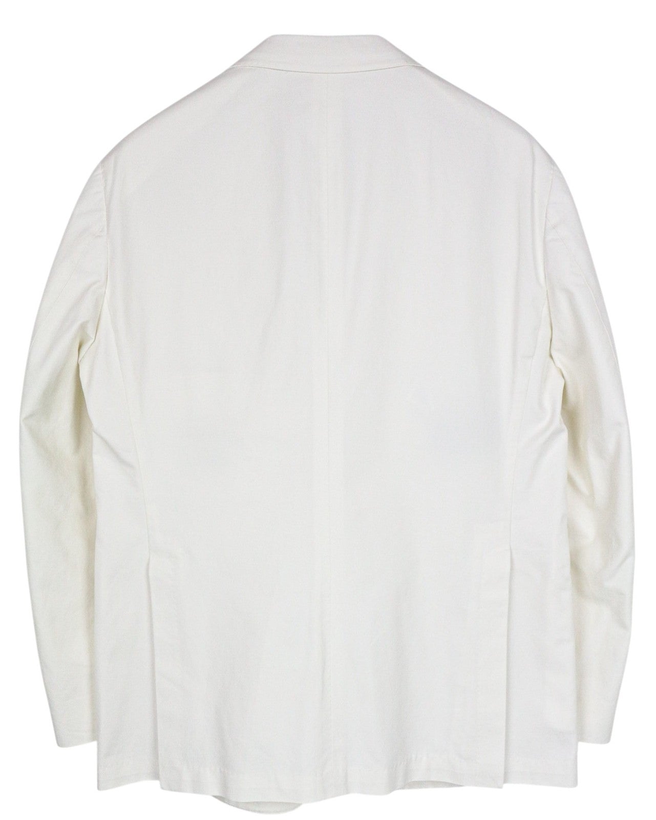 SUITSUPPLY Havana Men Suit UK42S Pleated Classic Off-White Slim Cotton 2 Piece