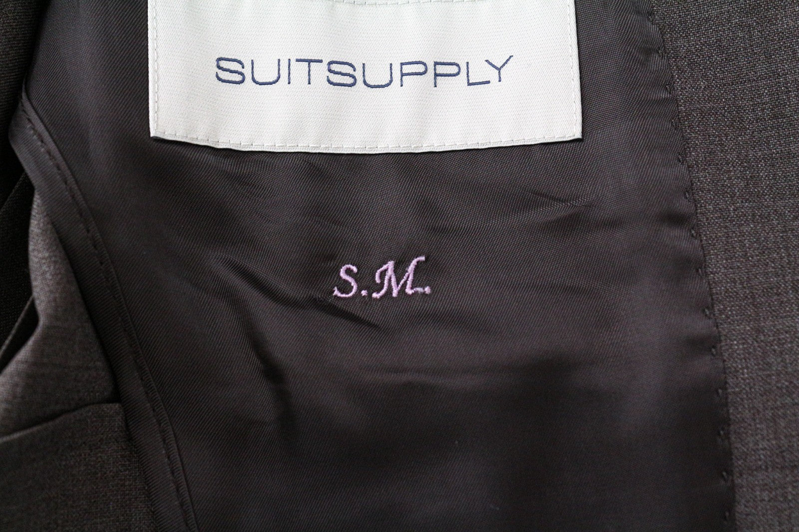 SUITSUPPLY La Spalla Men Blazer UK30R Brown Pure Wool Single-Breasted Formal