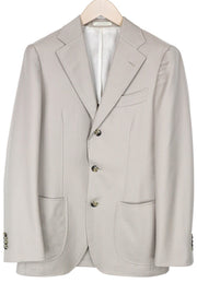 SUITSUPPLY Havana Men Blazer UK34R Light Brown Slim Pure Wool Super 110's