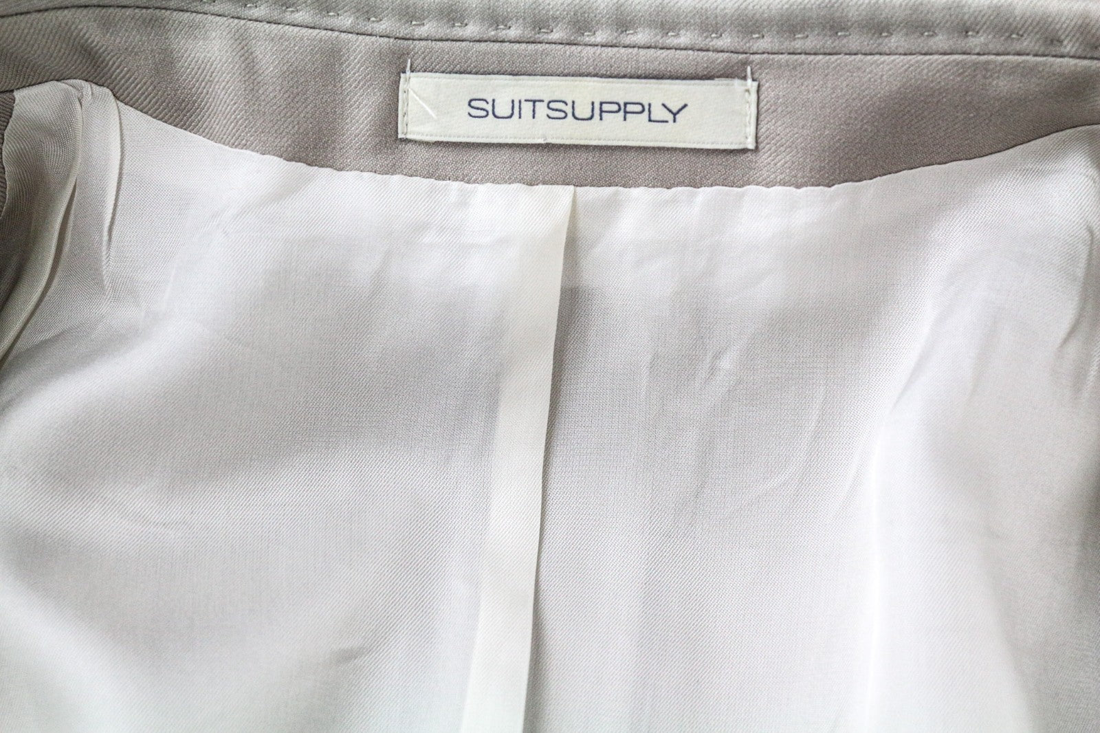 SUITSUPPLY Havana Men Blazer UK34R Light Brown Slim Pure Wool Super 110's