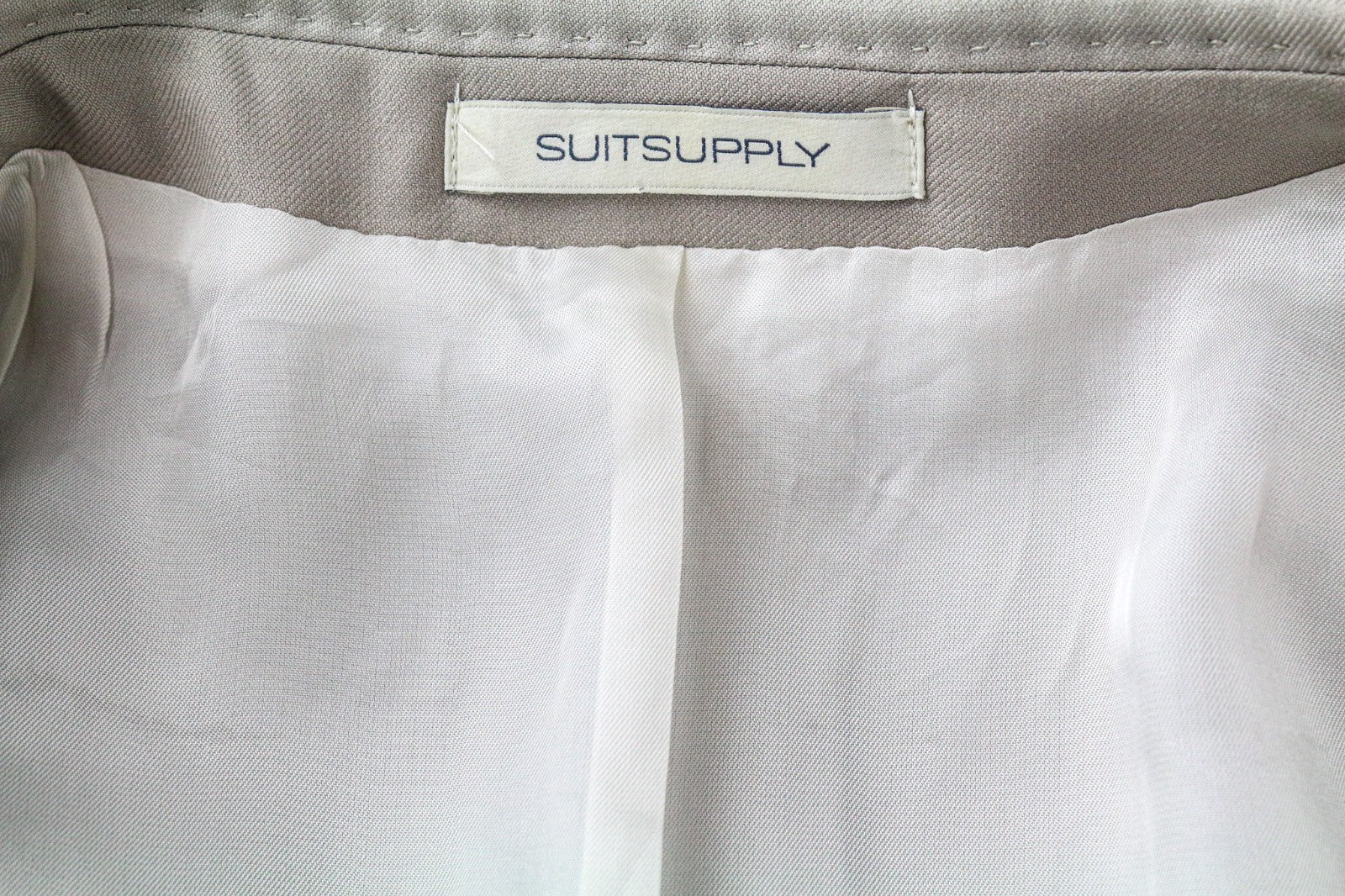 SUITSUPPLY Havana Men Blazer UK34R Light Brown Slim Pure Wool Super 110's