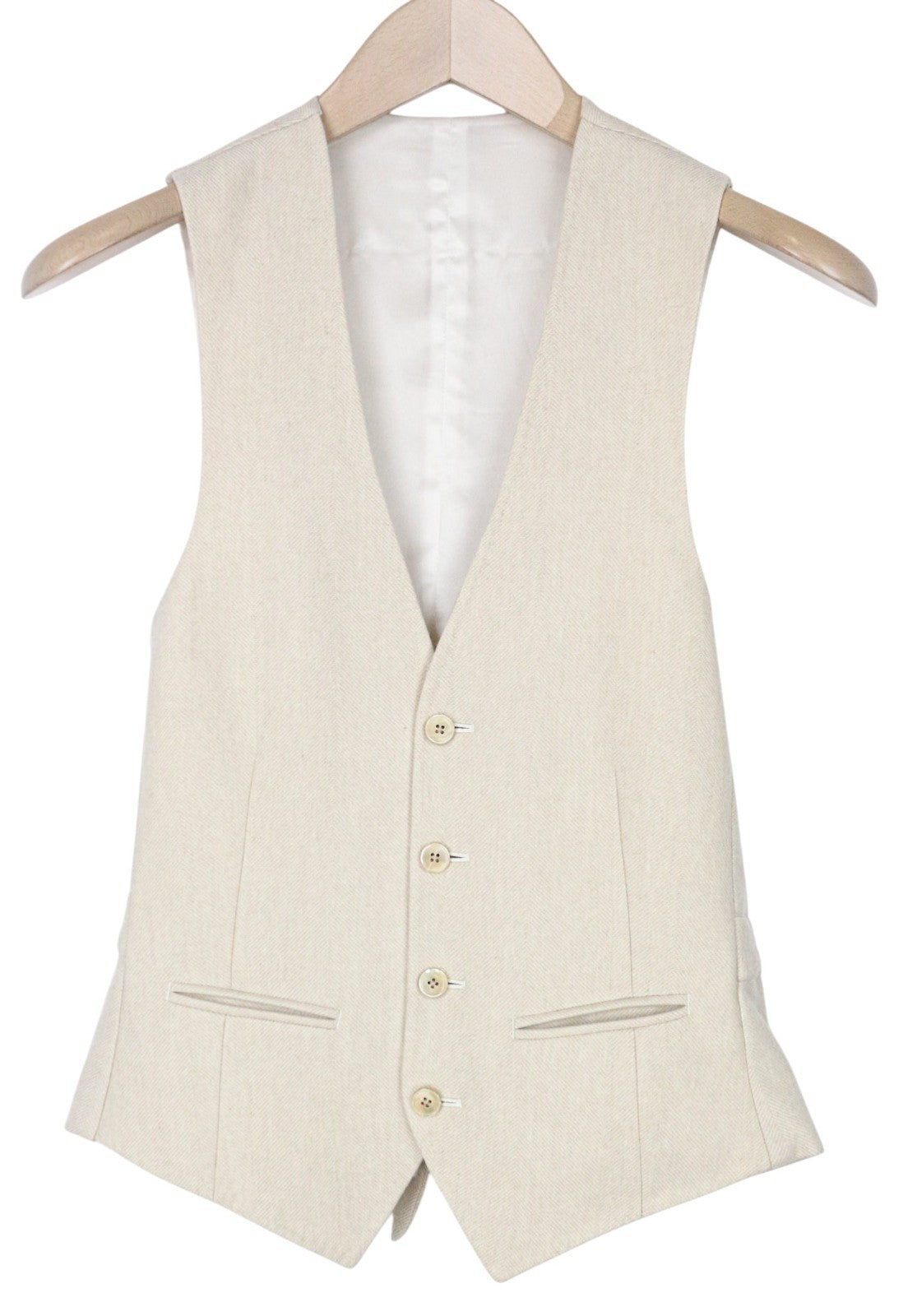 SUITSUPPLY La Spalla Men Suit UK30R Beige Wool Cashmere 2 Piece