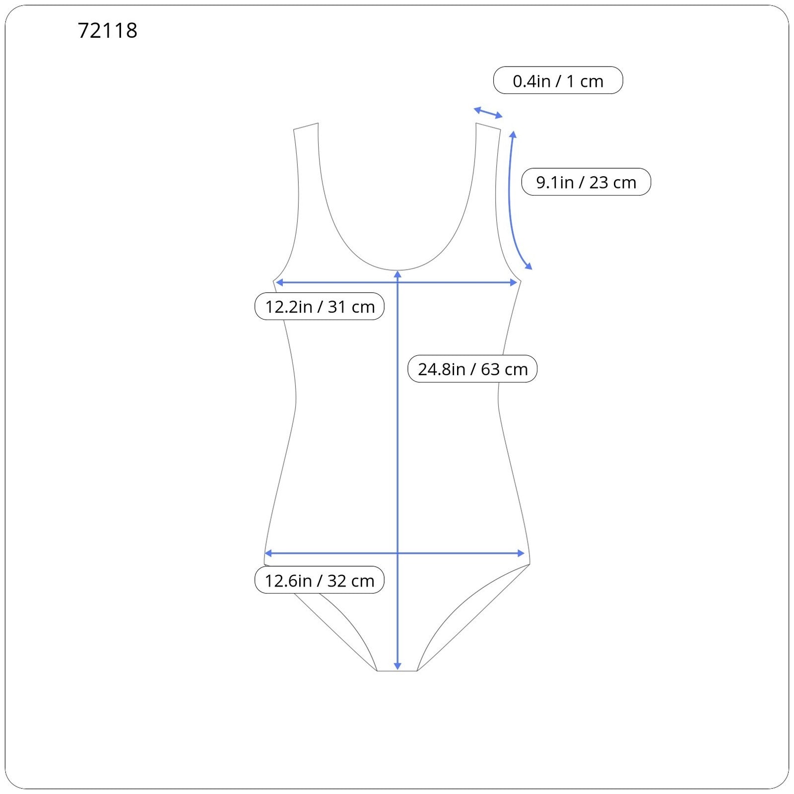 SWEATY BETTY Aquaglide Women Swimsuit S Blue Patterned Quick Dry Beach 1-Piece