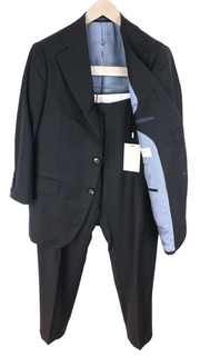 SUITSUPPLY La Spalla Men Suit UK44S Single-Breasted Pure Wool Grey 2 Piece