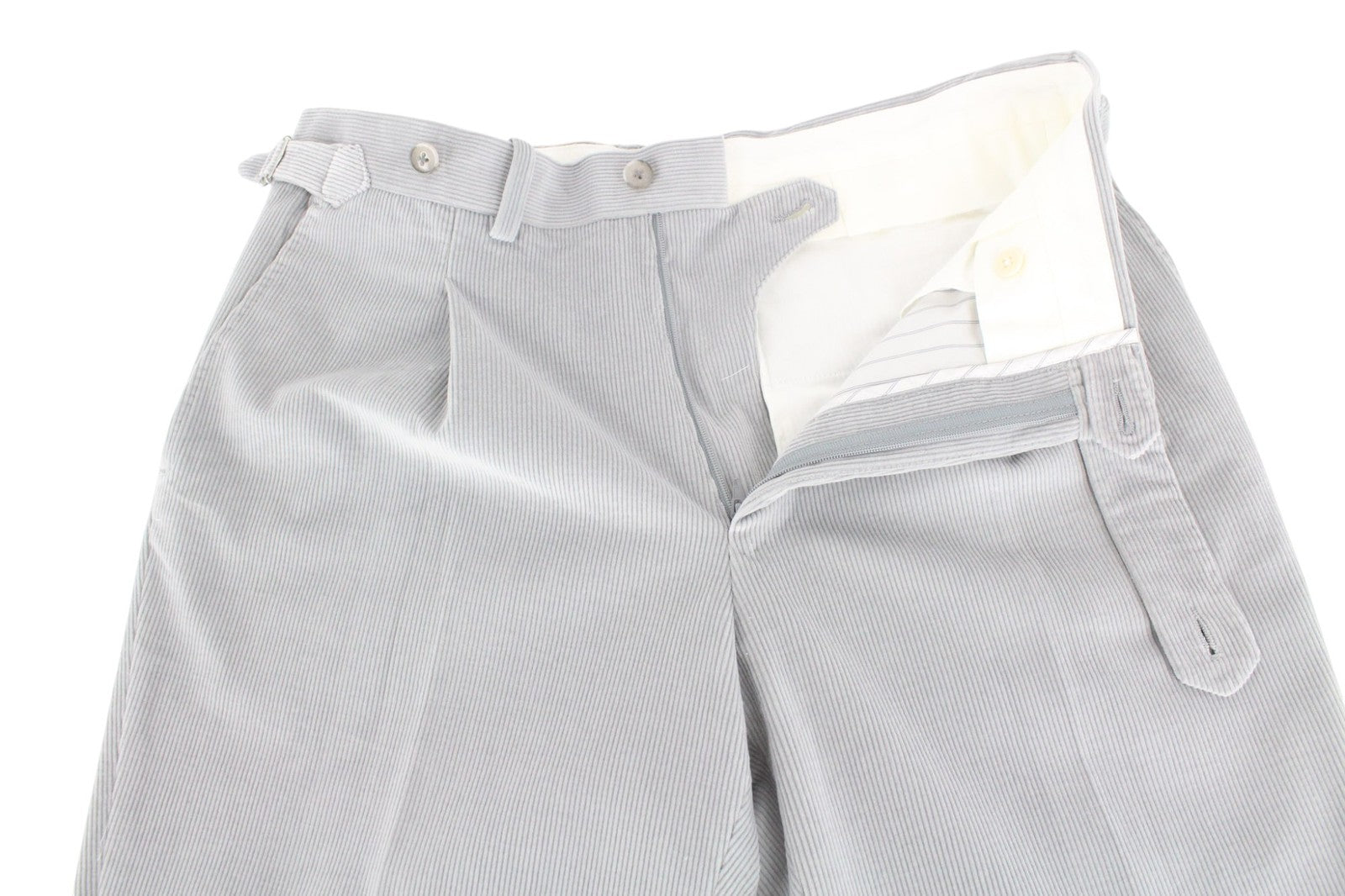 SUITSUPPLY Havana Men Suit UK38R Cashmere Zegna Corduroy Slim Grey 2Piece