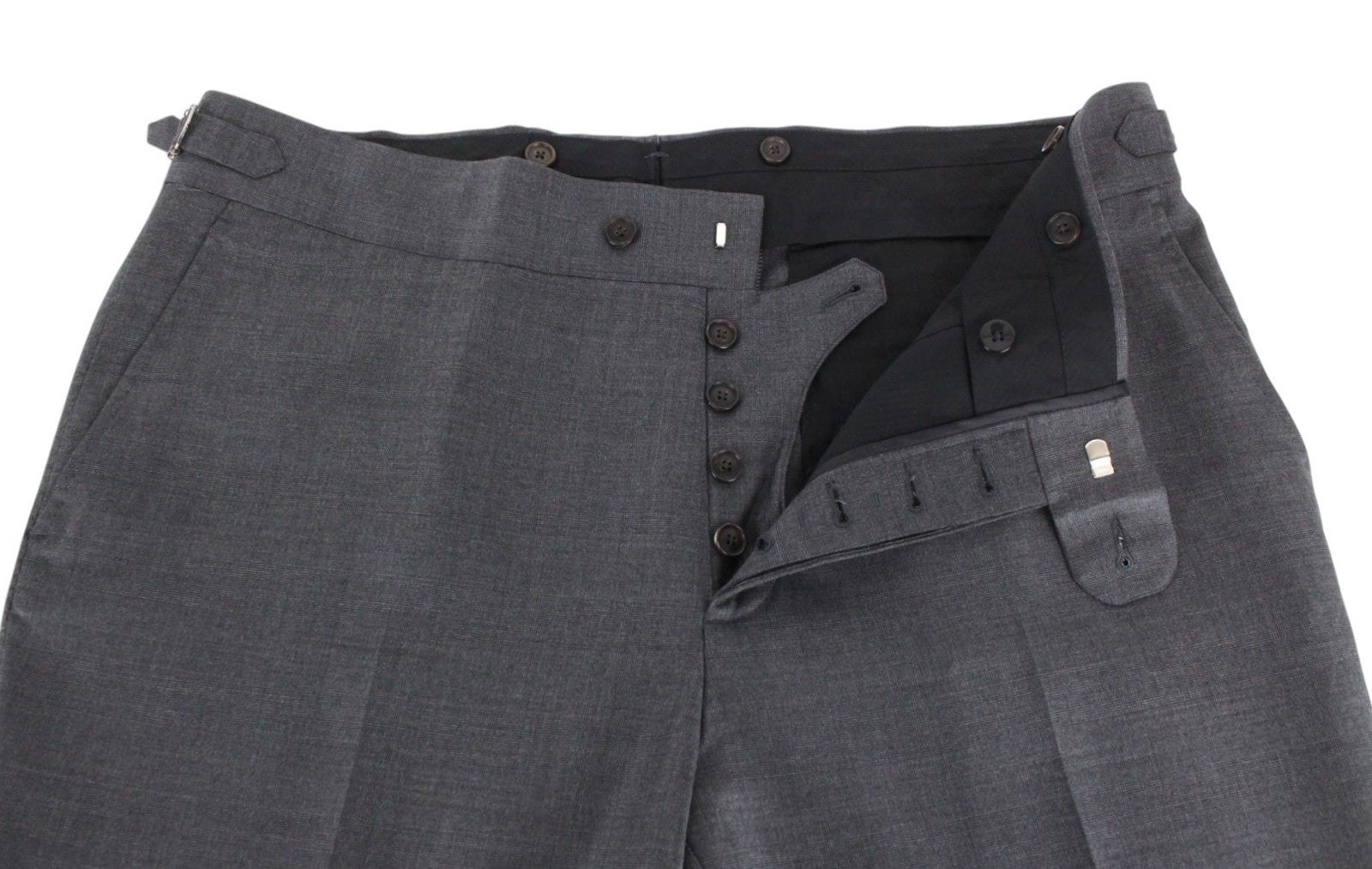 SUITSUPPLY La Spalla Men Suit UK44L Lined Pure Wool Grey 2 pc Ing Loro Piana
