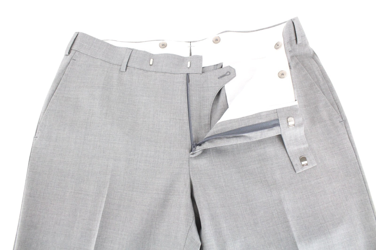 SUITSUPPLY La Spalla Men Suit UK40S Single-Breasted Classic Wool Grey 2 Piece