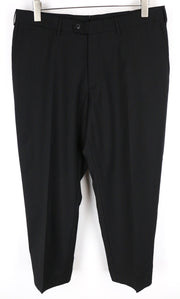 SUITSUPPLY Brescia Men Trousers UK44S Black Lined Wool Pleated Classic Formal