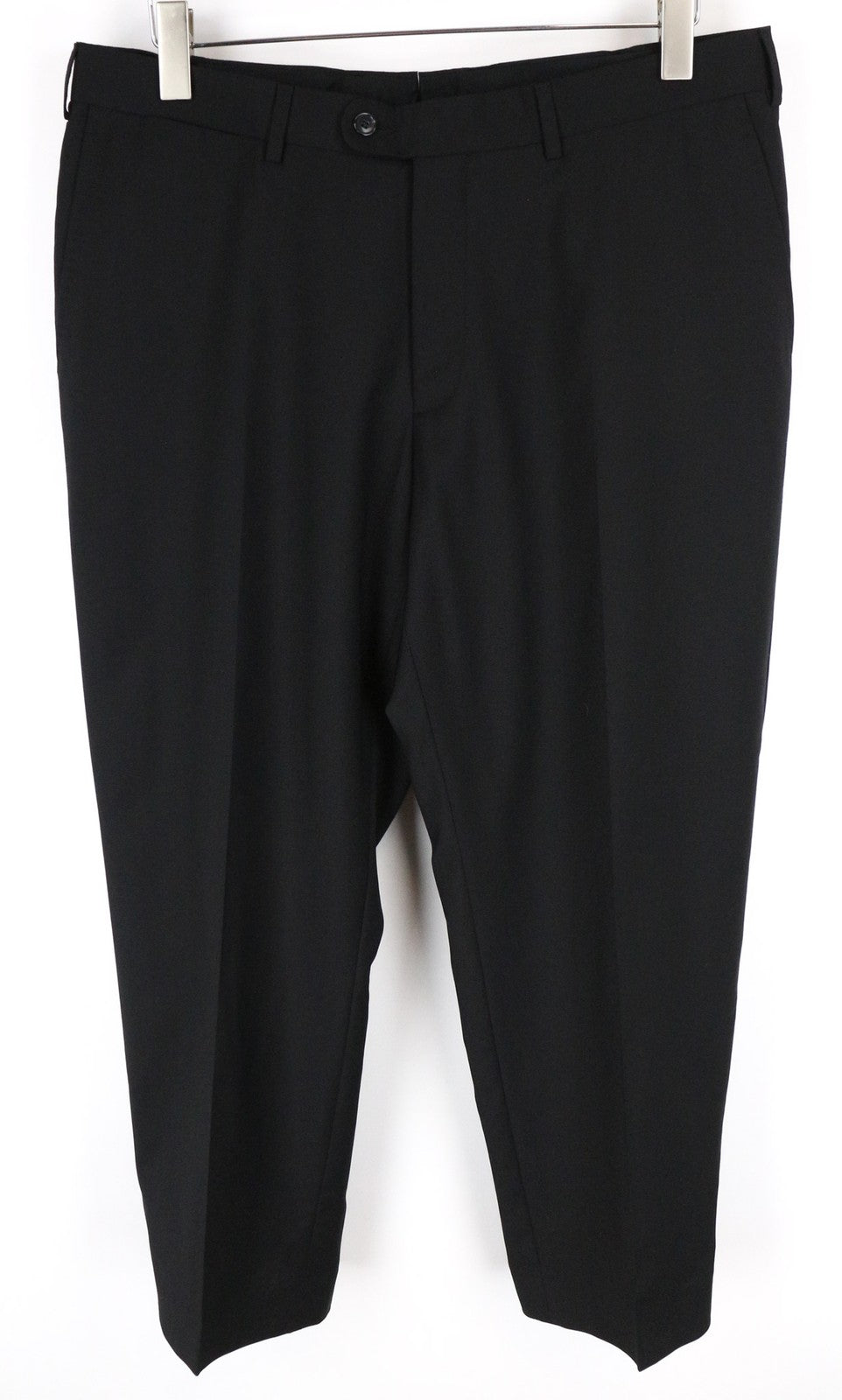 SUITSUPPLY Brescia Men Trousers UK44S Black Lined Wool Pleated Classic Formal