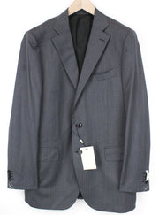SUITSUPPLY La Spalla Men Blazer UK48L Grey Pure Wool Single-Breasted Lined