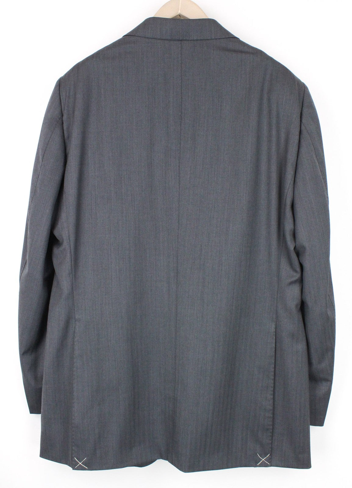 SUITSUPPLY La Spalla Men Blazer UK48L Grey Pure Wool Single-Breasted Lined