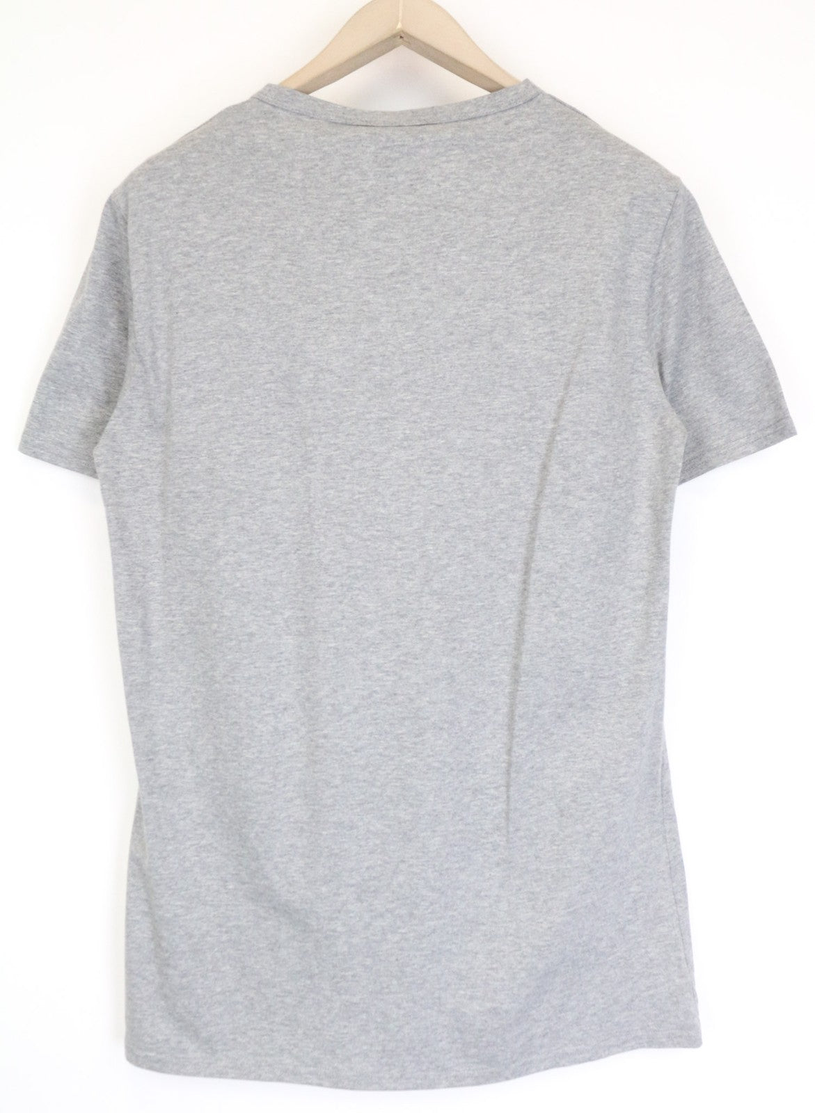 FRANKIE MORELLO Men's T-Shirt L Grey Stretch Cotton Blend Graphic Logo Tee