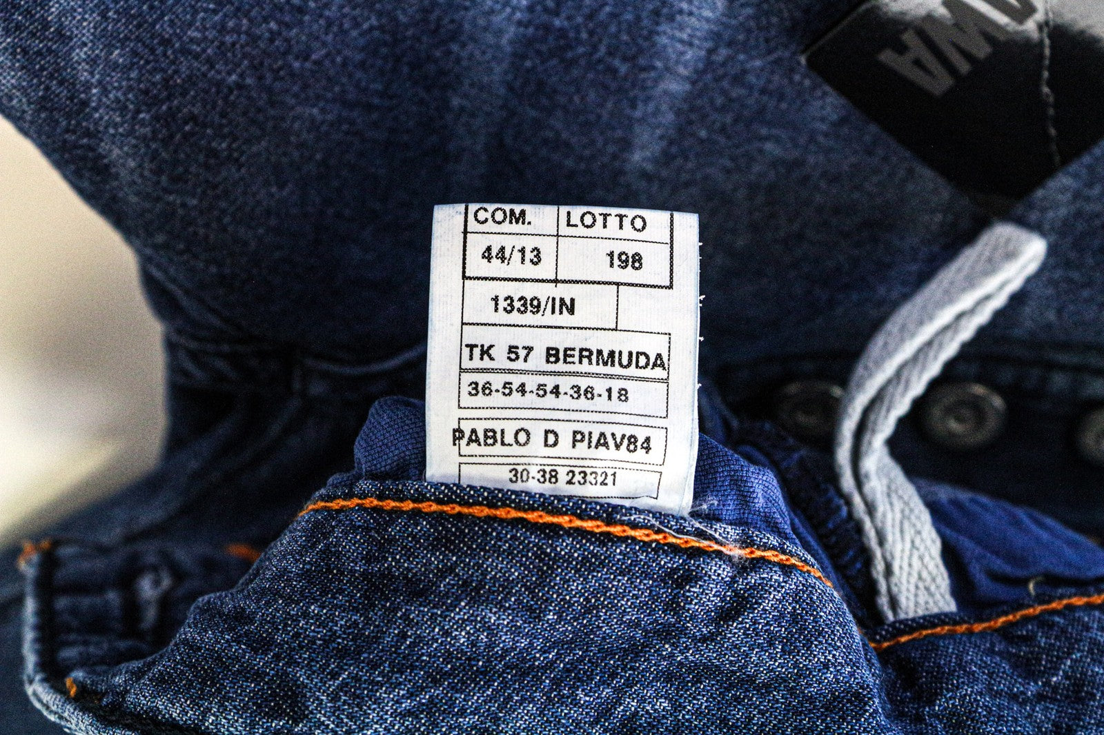 TAKESHY KUROSAWA TK 57 Bermuda Men's Shorts W32 Blue Distressed Cotton