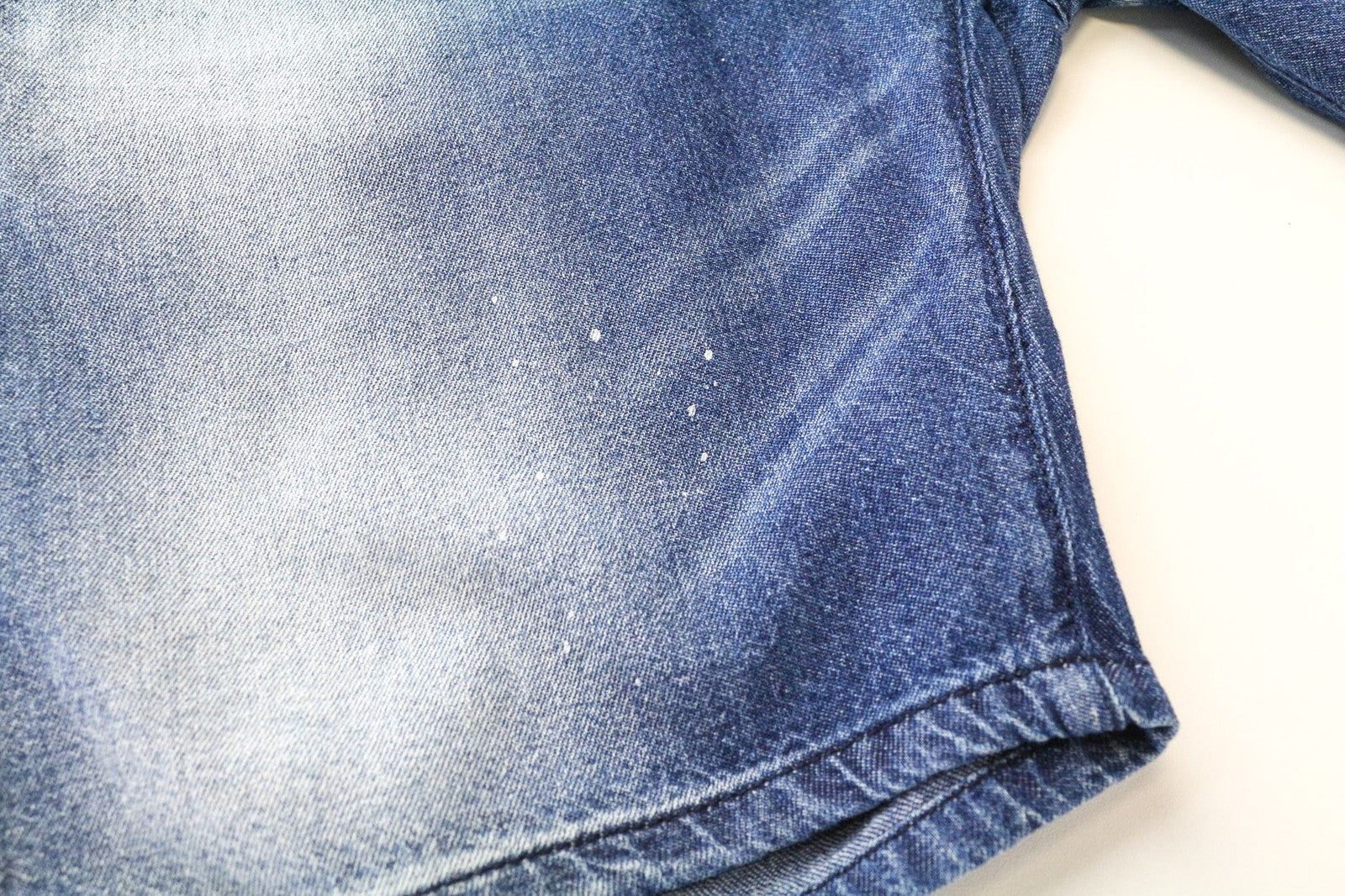 TAKESHY KUROSAWA TK 57 Bermuda Men's Shorts W32 Blue Distressed Cotton