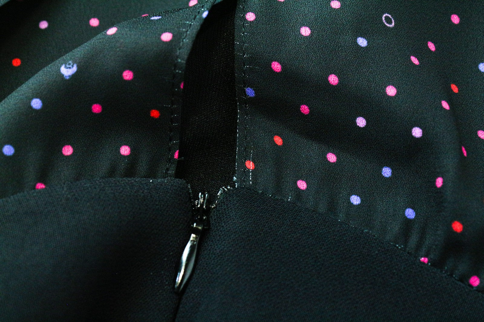 FRANKIE MORELLO Women's Blouse XS Black Sleeveless Polka Dot Round Neck Top