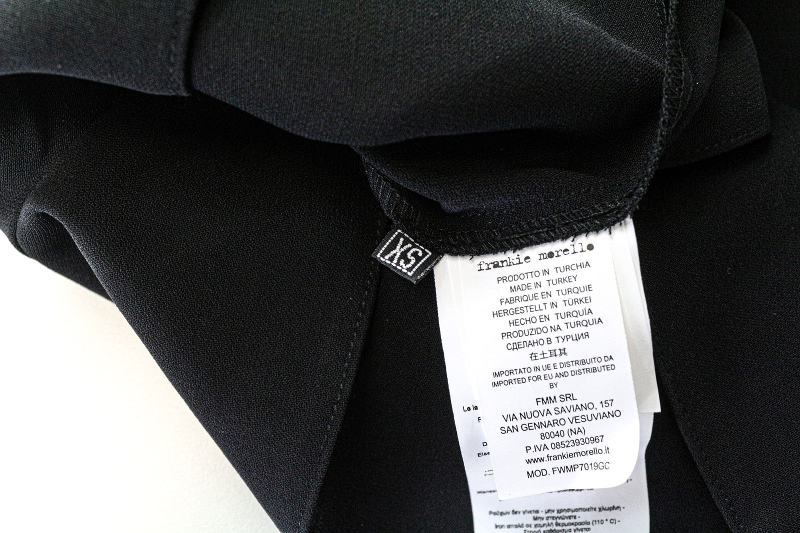 FRANKIE MORELLO Women's Blouse XS Black Sleeveless Polka Dot Round Neck Top